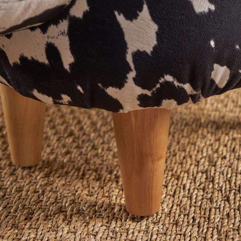 Li&Sungcreative Animal Print High-Quality Cute Small Cow Stool Ottoman