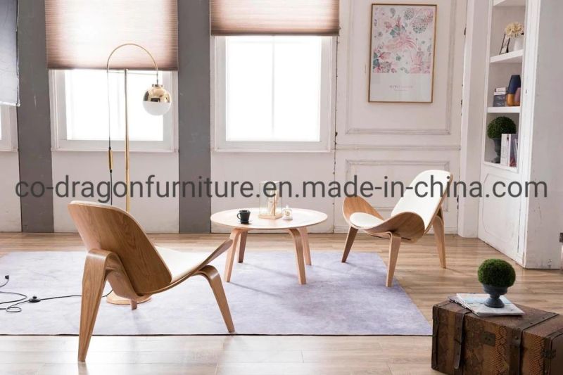 China Wholesale Livingroom Furniture Bent Wood Leisure Chair with Leather