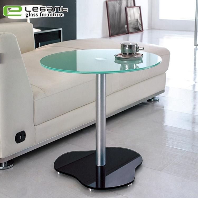 Strengthen The Metal Bracket Square Glass Side Table