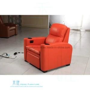 Modern Leather Electric Recliner Sofa for Home Theater (DW-06S)