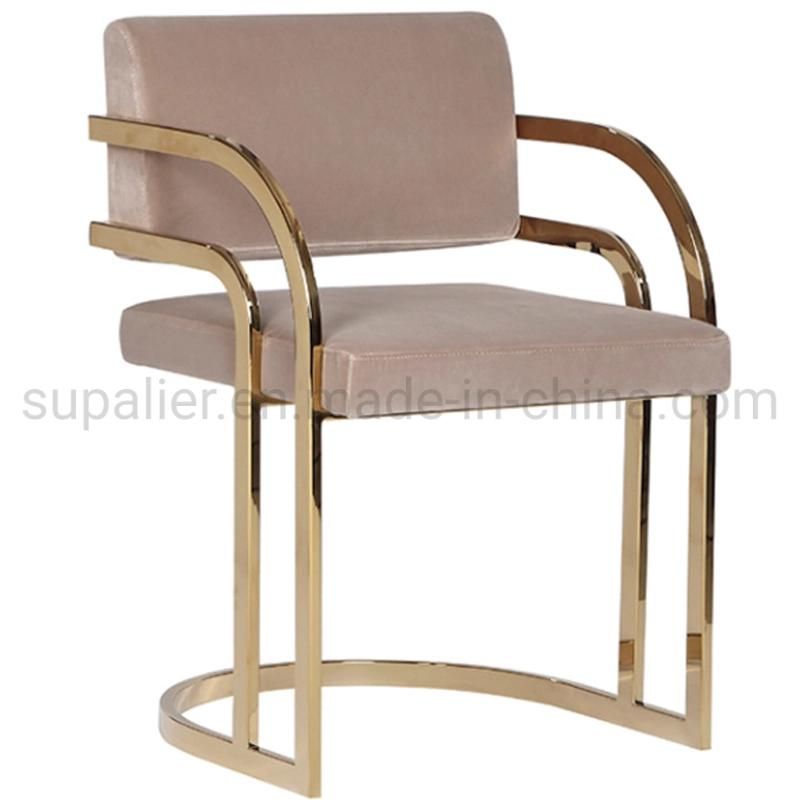 High Quality Stainless Steel Frame Single Fabric Lounge Chair