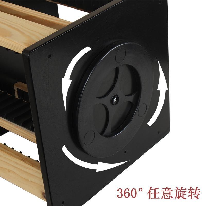 Hot Selling Rotatable Wood CD Rack