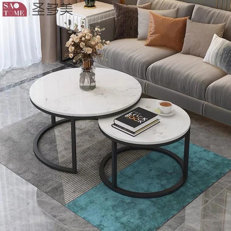 New Style Separate Home Furniture Living Room Coffee Table Metal Side Table Bedroom Table Melamine Laminated Tea Table