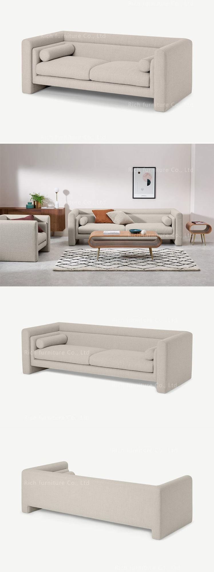 Modern Furniture Lounge Sofa Fabric Couch 2 Seater Living Room Upholstered Sofa