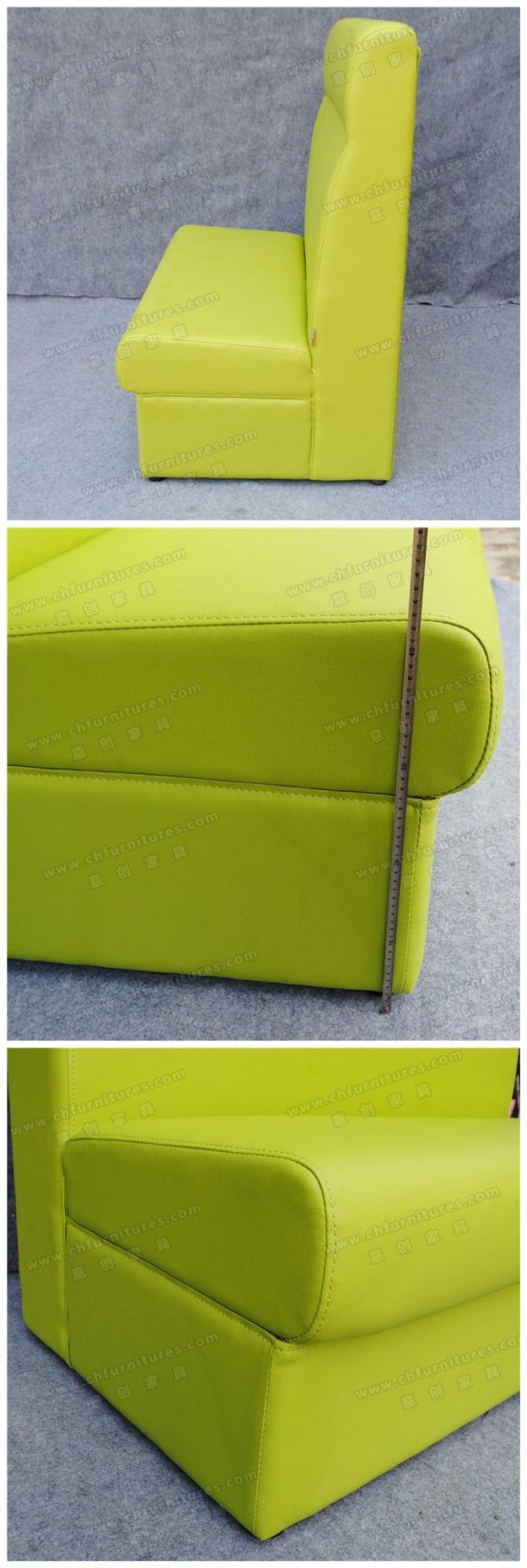 Wholesale Good Design Comfortable Leather Restaurant Sofa