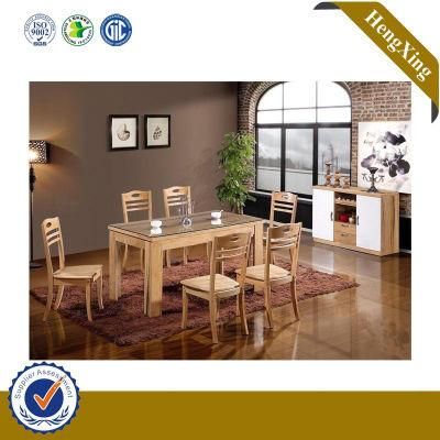 Foshan Factory Wooden Home MDF Dining Tables Chairs Set Desk Living Room Furniture Dining Table