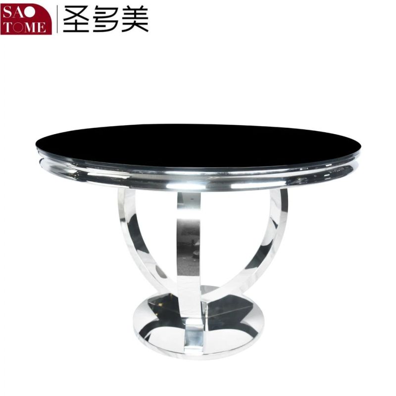 Modern Popular and Practical Living Room Furniture Stainless Steel Glass End Table