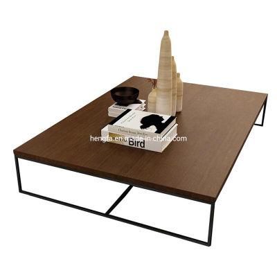 Elegant Design Metal MDF Wood End Coffee Table for Living Room Furniture