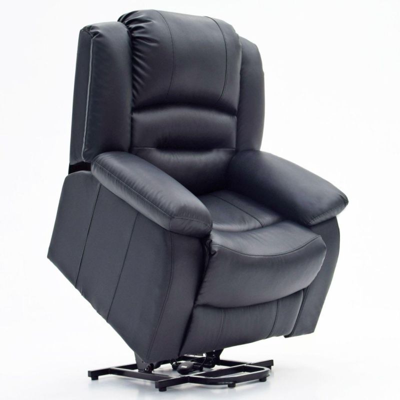 Jky Furniture Living Room Single Seat Air Leather Power Electric Riser Lift Assist Recliner Chair with 8 Points Massage Function for Elderly