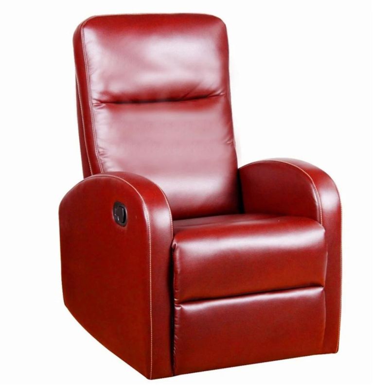 Jky Furniture Modern Design Space Saving Leather Manual Recliner Chair with Massage Function