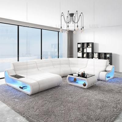 Italian Furniture Modern Top Grain Leather Hot Selling Sectional