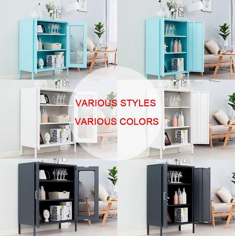 Hotel Furniture 2 Door Accent Steel Home Storage Cabinet