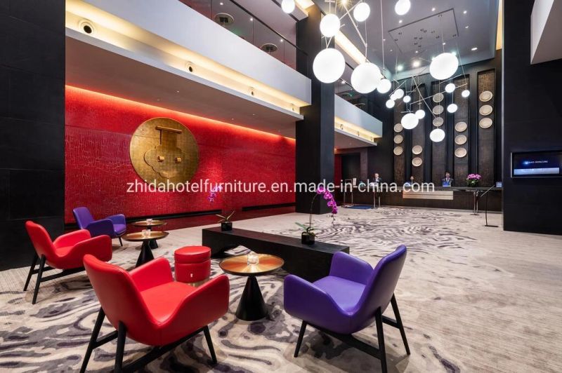 Foshan Factory Luxury Furniture Leather Leisure Hotel Office Fabric Sofa