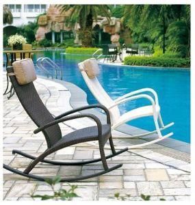 PE Rattan Aluminum Furniture, Outdoor Furniture, Patio Chaise Lounge