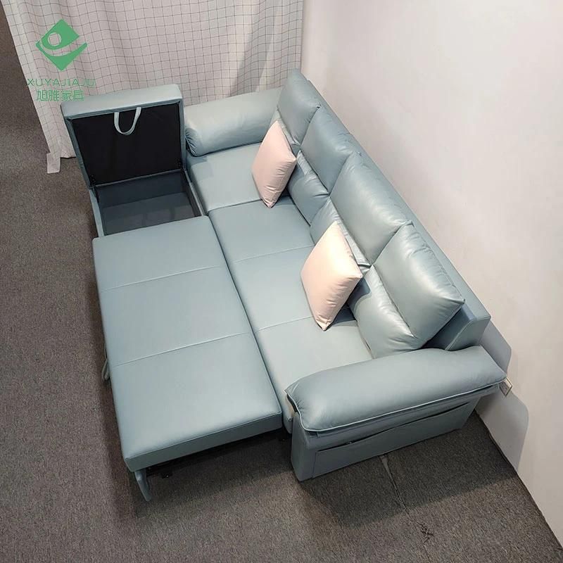 Living Room Dual-Purpose Lazy Foldable Sofa Bed with Storage Box