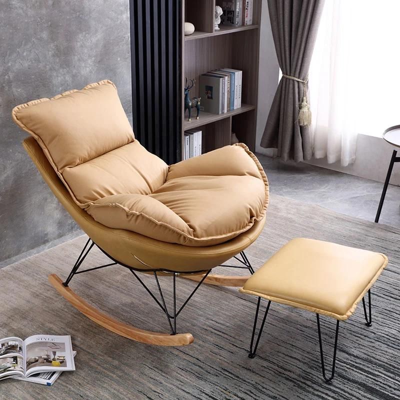 95 L 68 W 88 H Microfiber Cloth Single Casual Shaking Sofa Chair