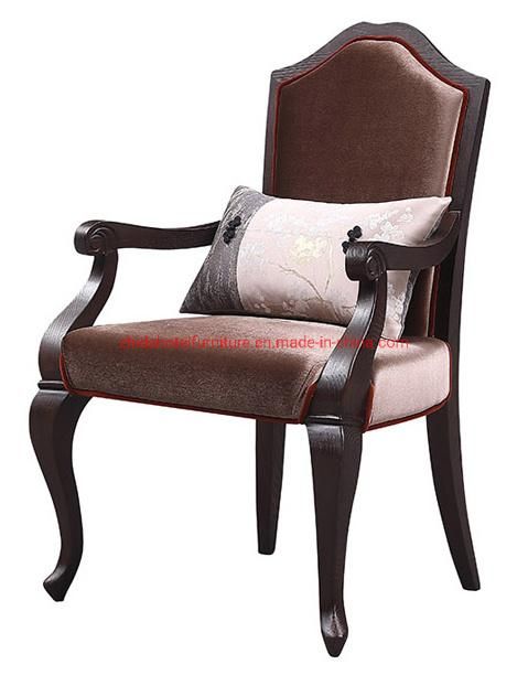 Hotel Lobby Solid Wood Cafe Chinese Style Living Room Chair