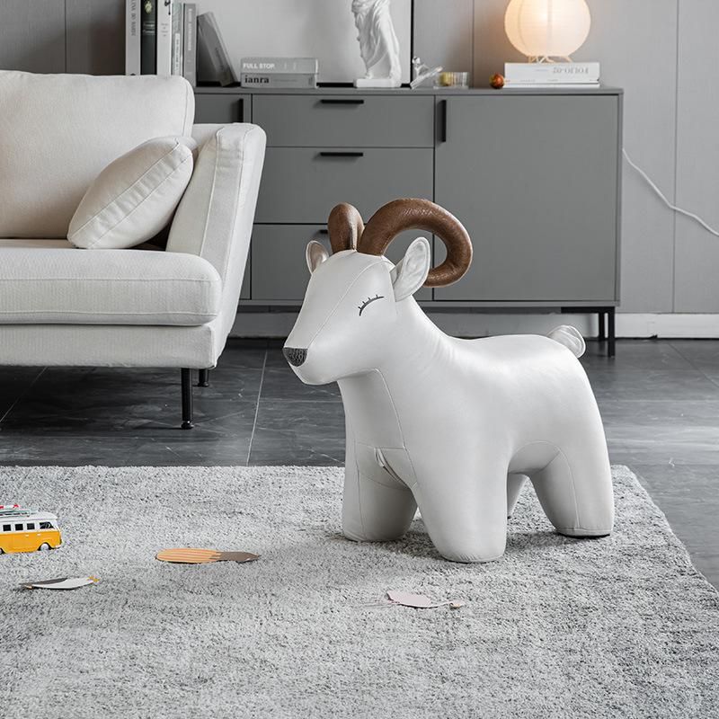 Li&Sung Hot Sale Comfortable Children Cute Goat Shape Stool