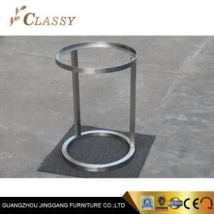 Modern Round Stainless Steel Side Base End Coffee Table