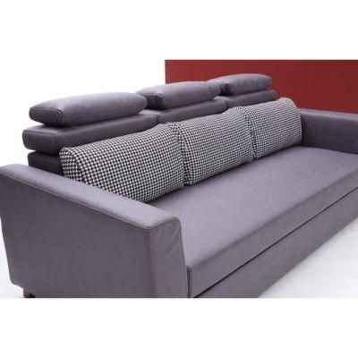 Livingroom Furniture Cloth Fabric Folding Modern Home Sofa with Cum Bed 3 Seaters