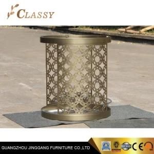 Luxury Laser Cutting Golden Stainless Steel Table Base