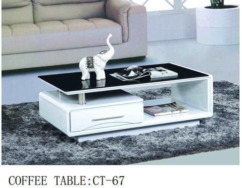 New Design Black Glass Coffee Table