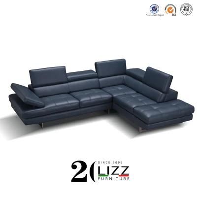 Modern Living Room Furniture Italian Leather Sectional