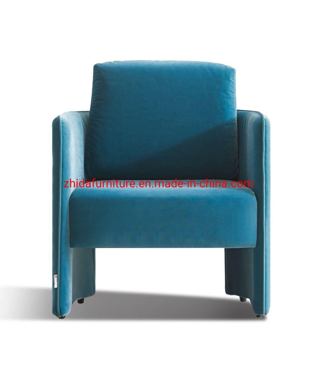 Home Furniture Luxury Metal Modern Amrest Office Velvet Reception Chair