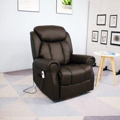 Jky Furniture Leather Power Electric Lift Chair with Heating and Rolling Massage Function