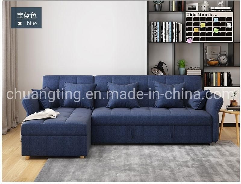 New Design Sofa Bed with Adjustable Armrest