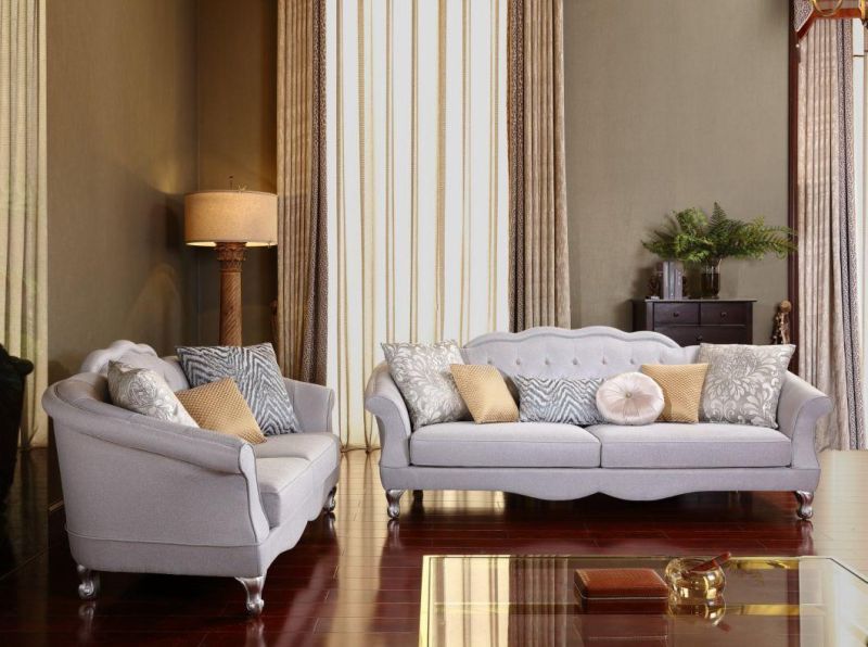 Living Room New Classcial Style Pattern Fabric Sofa