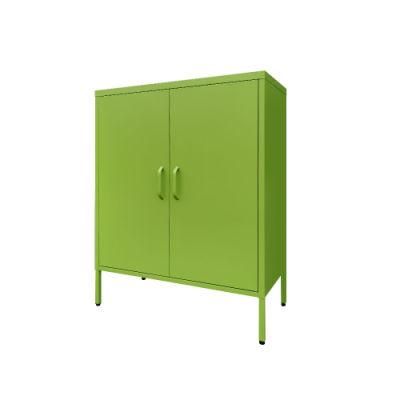 Household Steel Sideboard Dining Room Cupboard Metal Corner Storage Cabinet