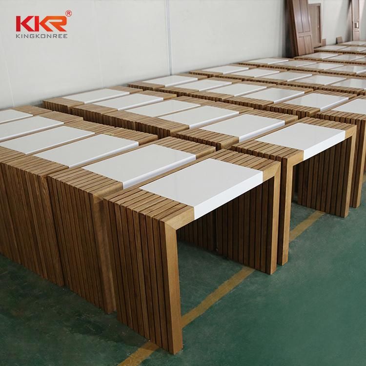 Custom Coffee Tables Restaurant Furniture Marble Solid Surface Dinning Table for Sale