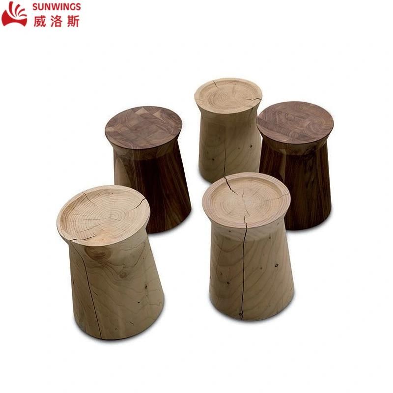 Modern and Simply Ash Solid Wood Splice Furniture Wood Block for Living Room