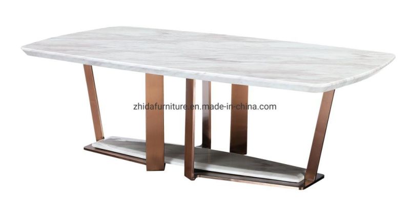 White Marble Living Room Coffee Table