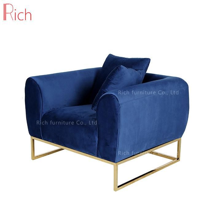 Modern 1 Seat Designer Furniture Arm Sofa with Soft Cushion