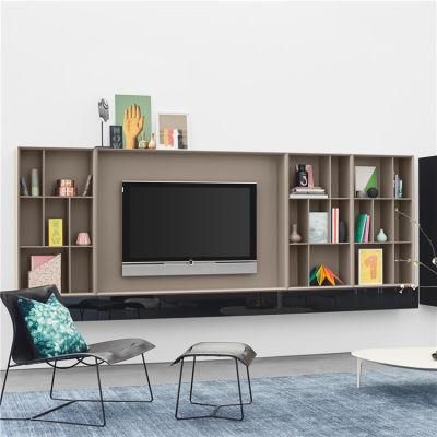 Professional White TV Stand Cabinet Good Selling Wall TV Cabinet Design Mounted Combination of TV Cabinet Tea Table