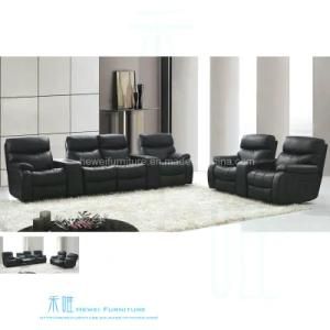 Modern Leather Recliner Sofa for Home Theater (DW-6028S)