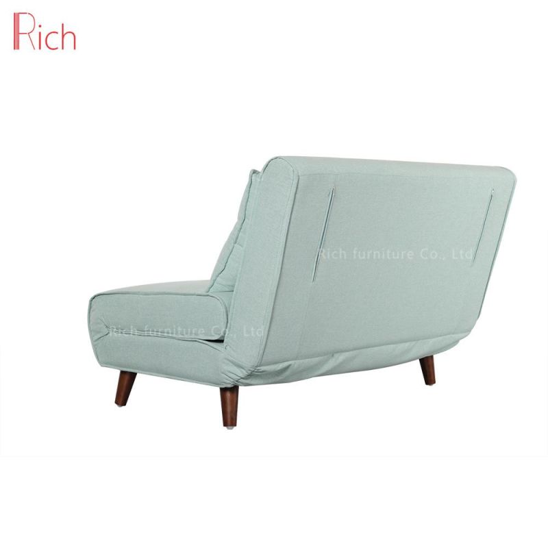 Mint Green 2 Seater Fabric Sofa Bed Modern Nordic Living Room Divan Bed