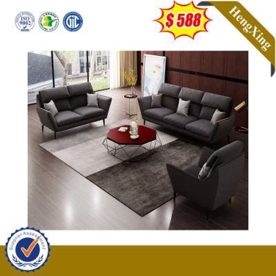 Top Cow Leather Wooden PU Good Quality Whole Set Sofa Set