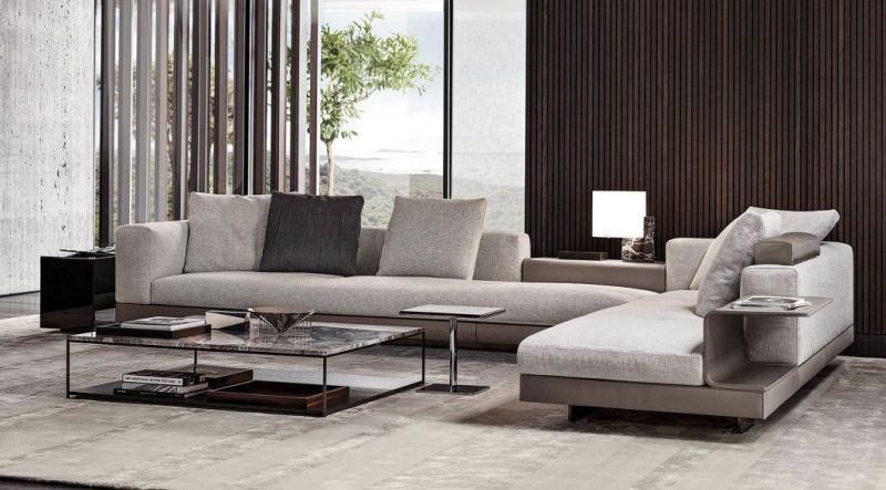 Modern Home Furniture Livingroom Sofa Fabric Sofas and Leather Sofa GS9090