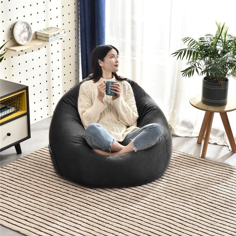 Leisure Fluffy Comfortable Coffee Lazy Lounger Bean Bag Sofa Chair