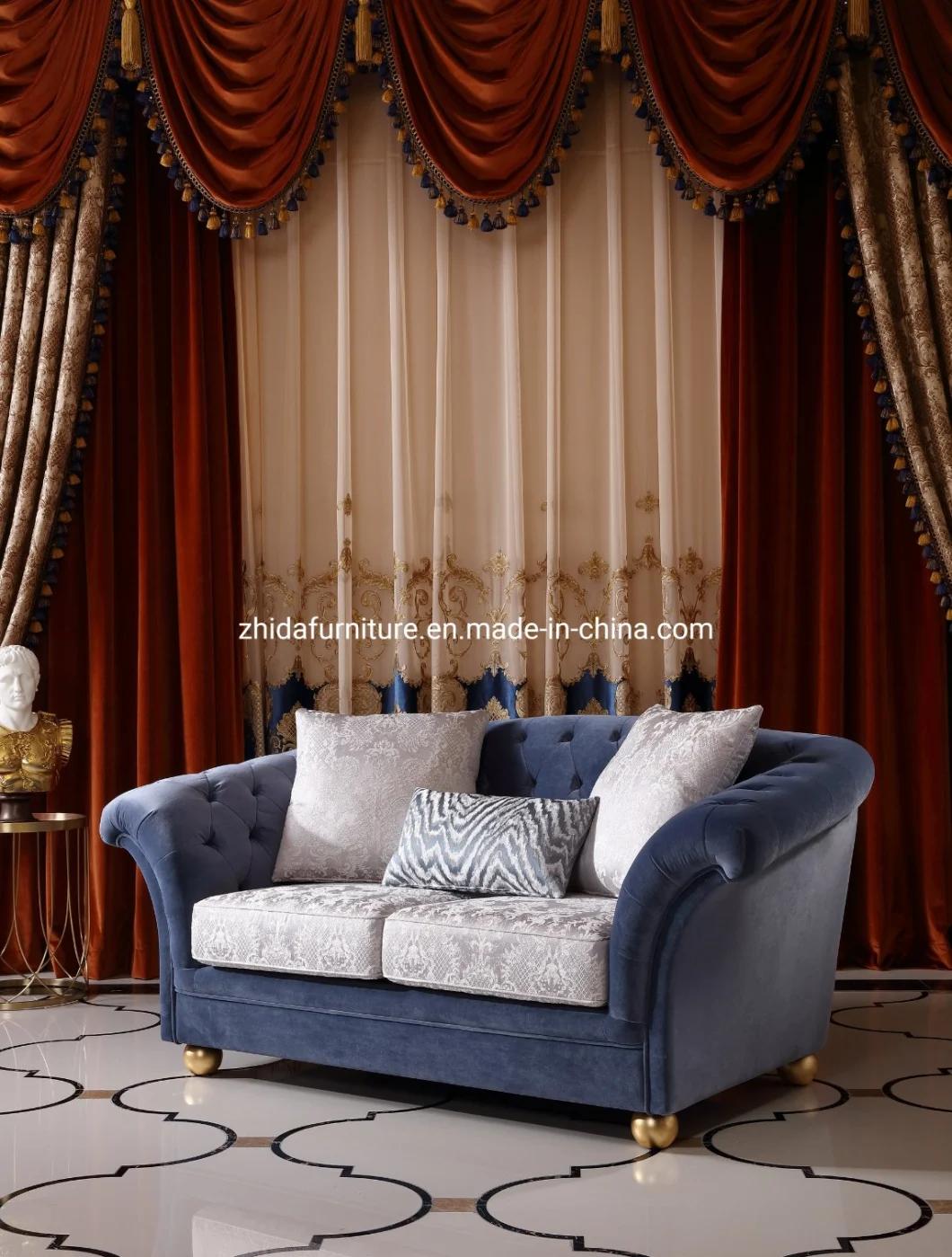 European Style French Royal Fabric Antique Sofa