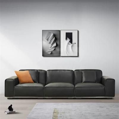 Contemporary Fabric Seating Modern Couch Leisure Home Leather Sofa for Living Room Furniture 2827