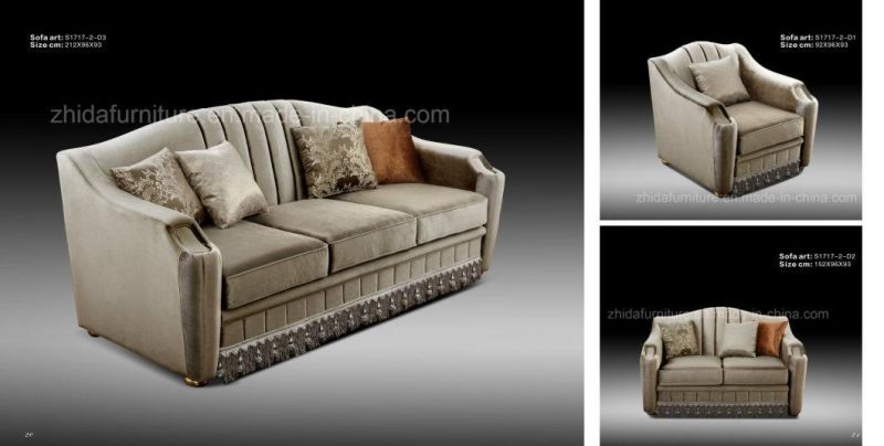 Luxury Classical Home Furniture Livingroom Fabric Sofa