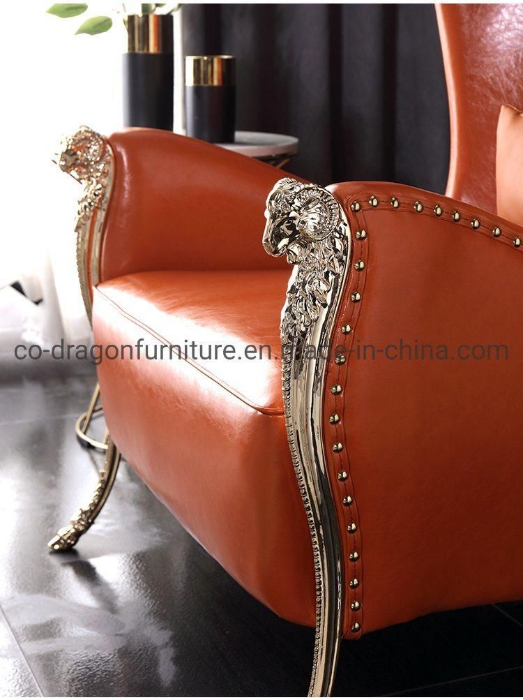 Luxury Modern Italian Home Furniture Lounge Sofa Chair with Arm