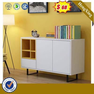 Fashion Design White Metal Legs 2 Doors MFC Living Room Cabinet (HX-8NR0758)