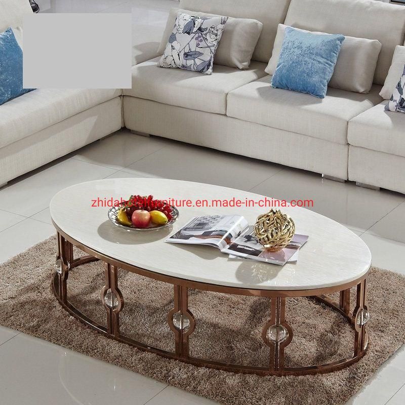 Customized Made Black Marble Coffee Table White and Black Marble Top Gold Coffee Table