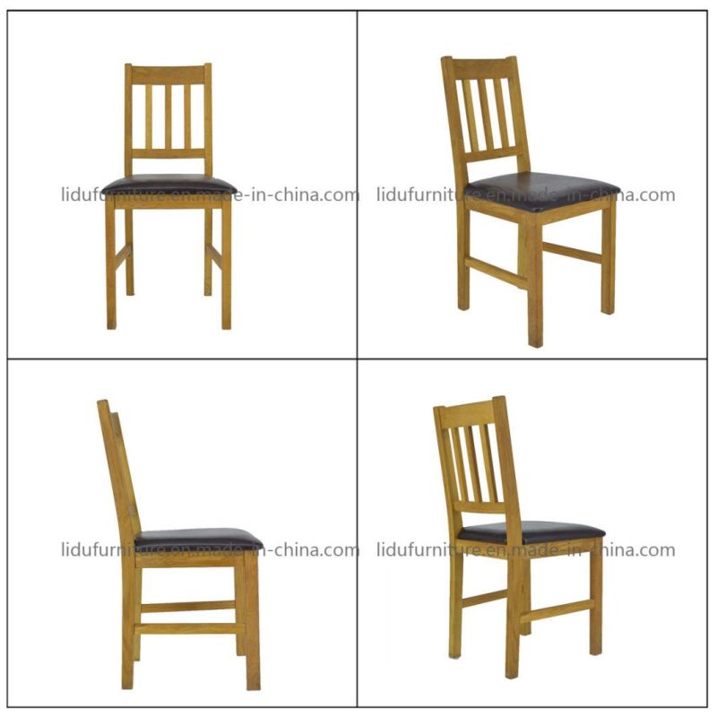 Solid Wood Frame Leather Seat Chair Dining Chair/Professional Wooden Chair Occasional Chair