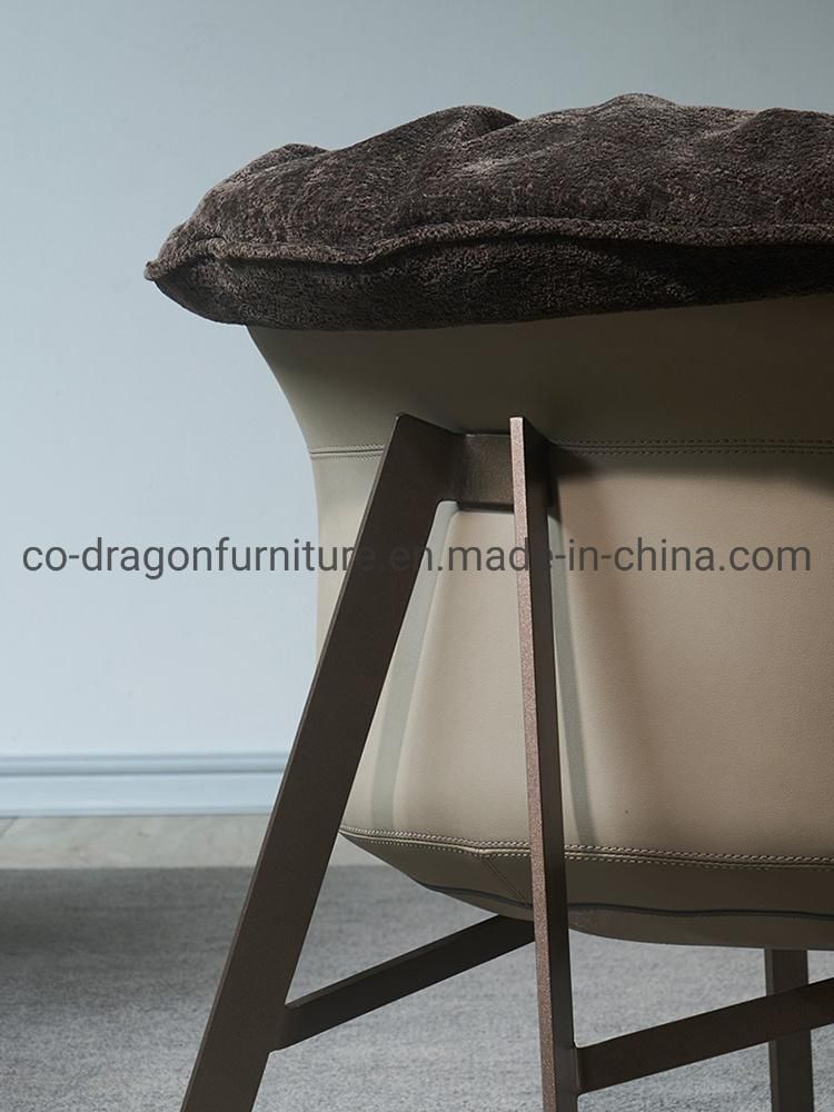 Modern Luxury Steel Legs Fabric Leisure Chair for Home Furniture